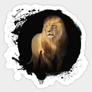 Lion Animal Wildlife Jungle Nature Freedom Travel Adventure Sticker